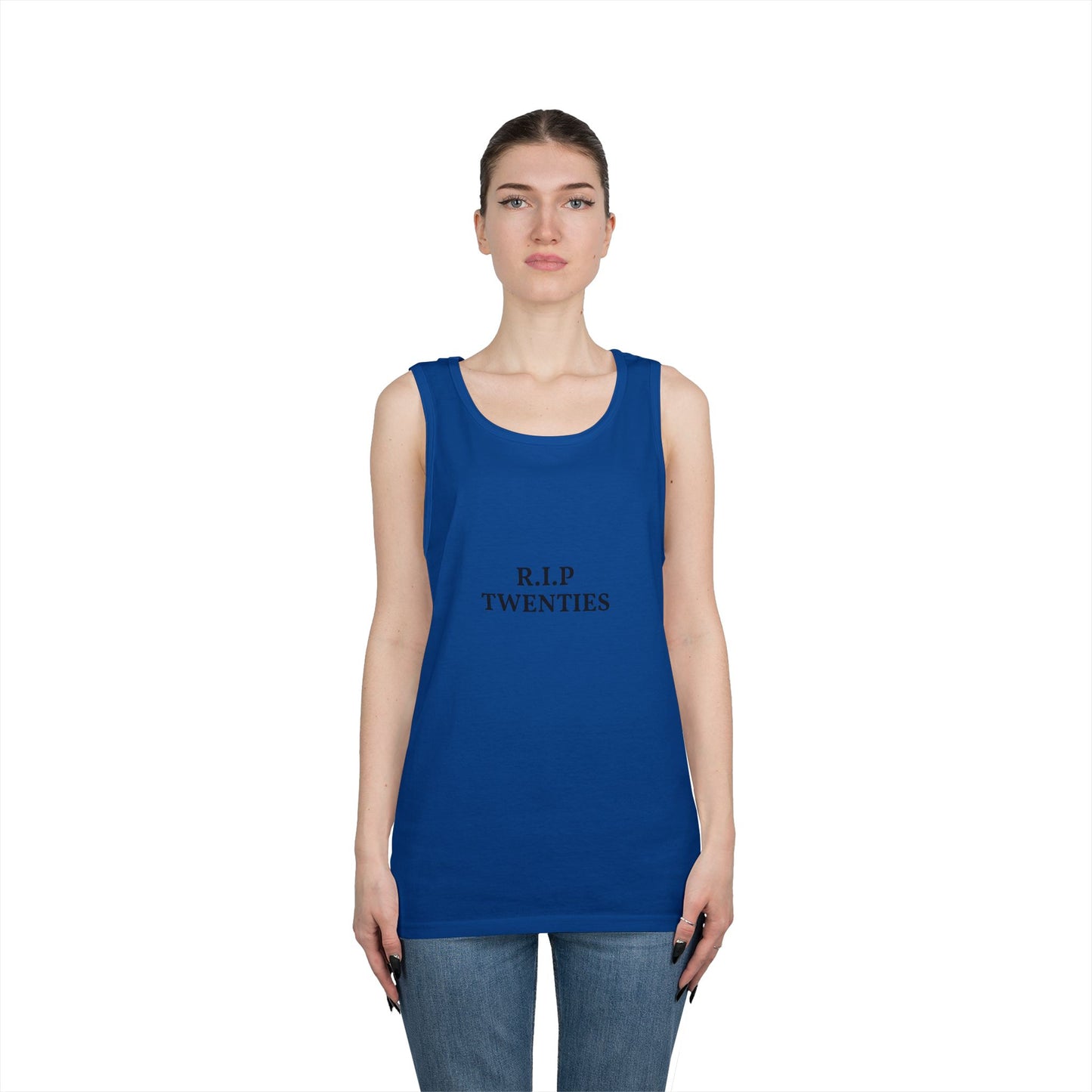 R.I.P. Twenties Tank Top — Funny Millennial Nostalgia Graphic Tank