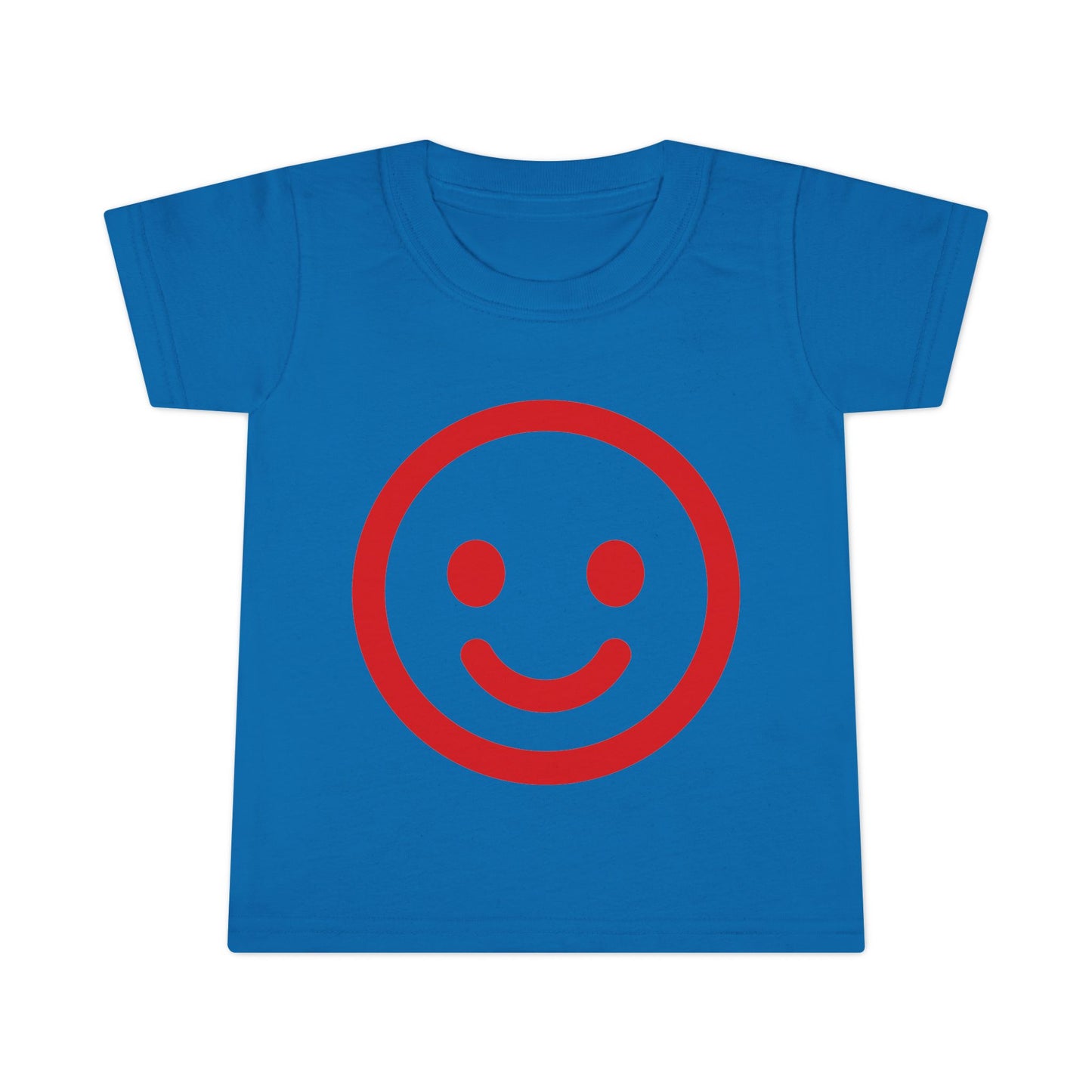 Toddler T-Shirt — Red Smiley Face Cute & Playful Kids Tee