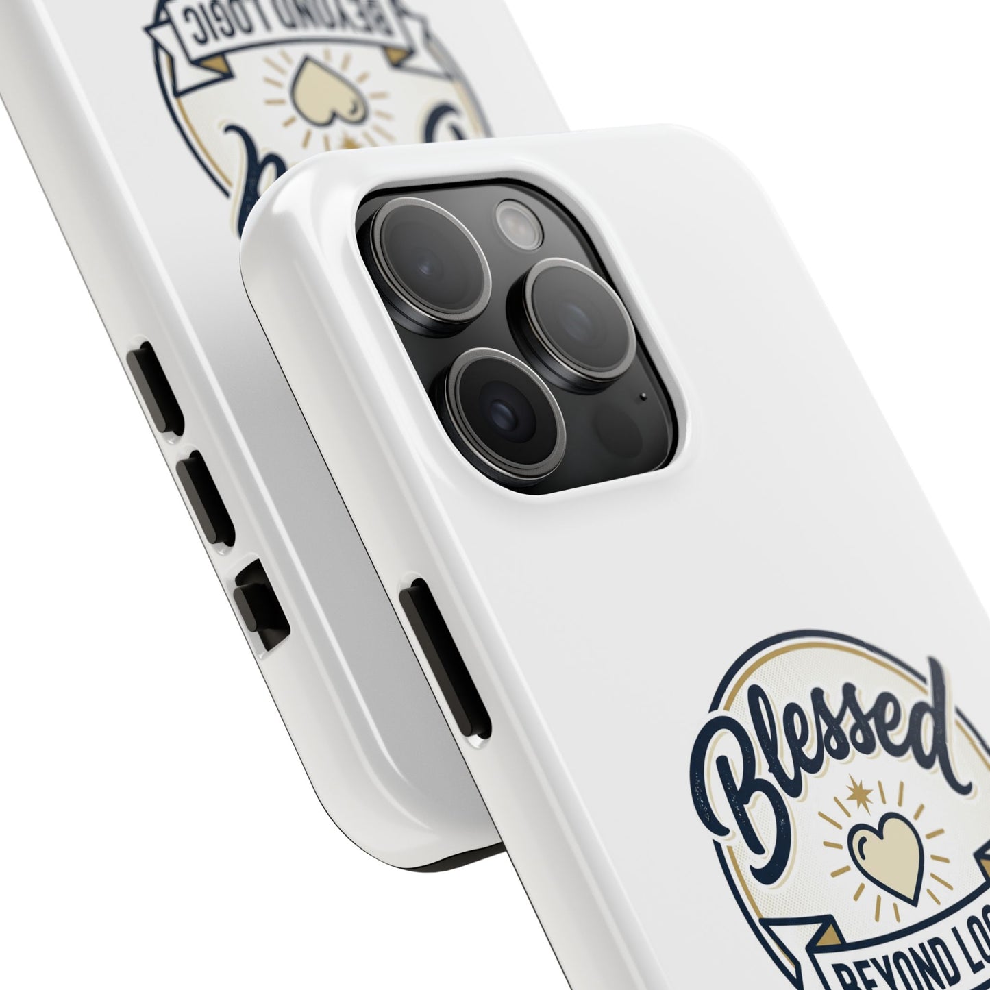 Blessed Beyond Logic Tough Phone Case — Inspirational Christian Phone Cover