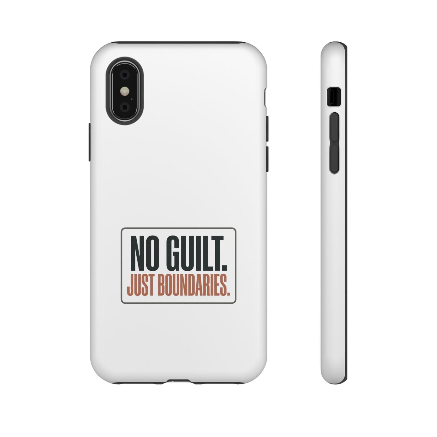 Phone Case — “No Guilt. Just Boundaries.” Motivational Protective Case