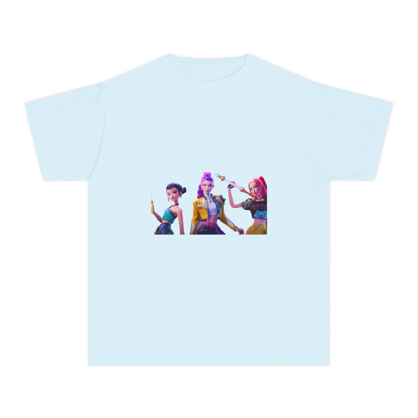 Youth Tee — Colorful Pop Trio Graphic Shirt