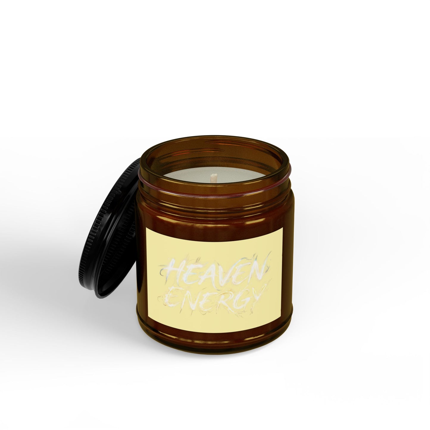 Scented Soy Candle — "Heaven Energy" Amber Jar (4oz & 9oz)