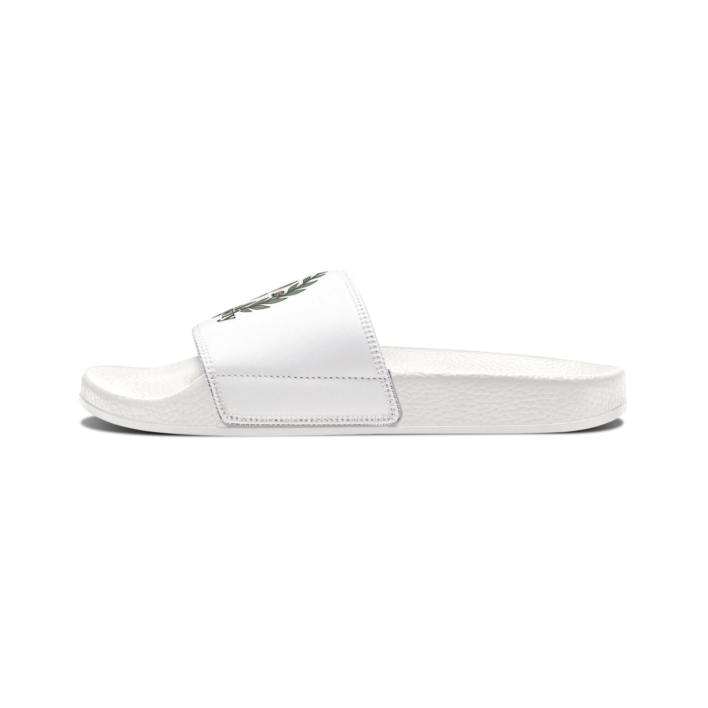 Women's Floral Wreath Slide Sandals — "Bloom Slowly" Removable- Strap Casual Slides