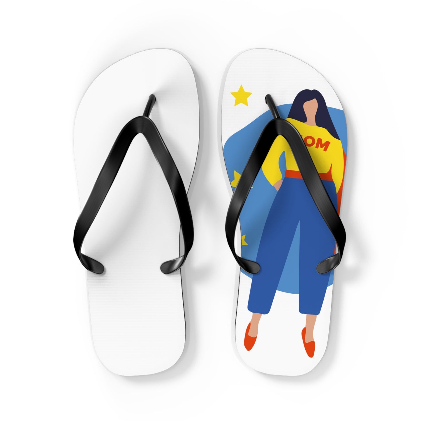 Supermom Graphic Flip Flops – Women’s Casual Summer Sandals