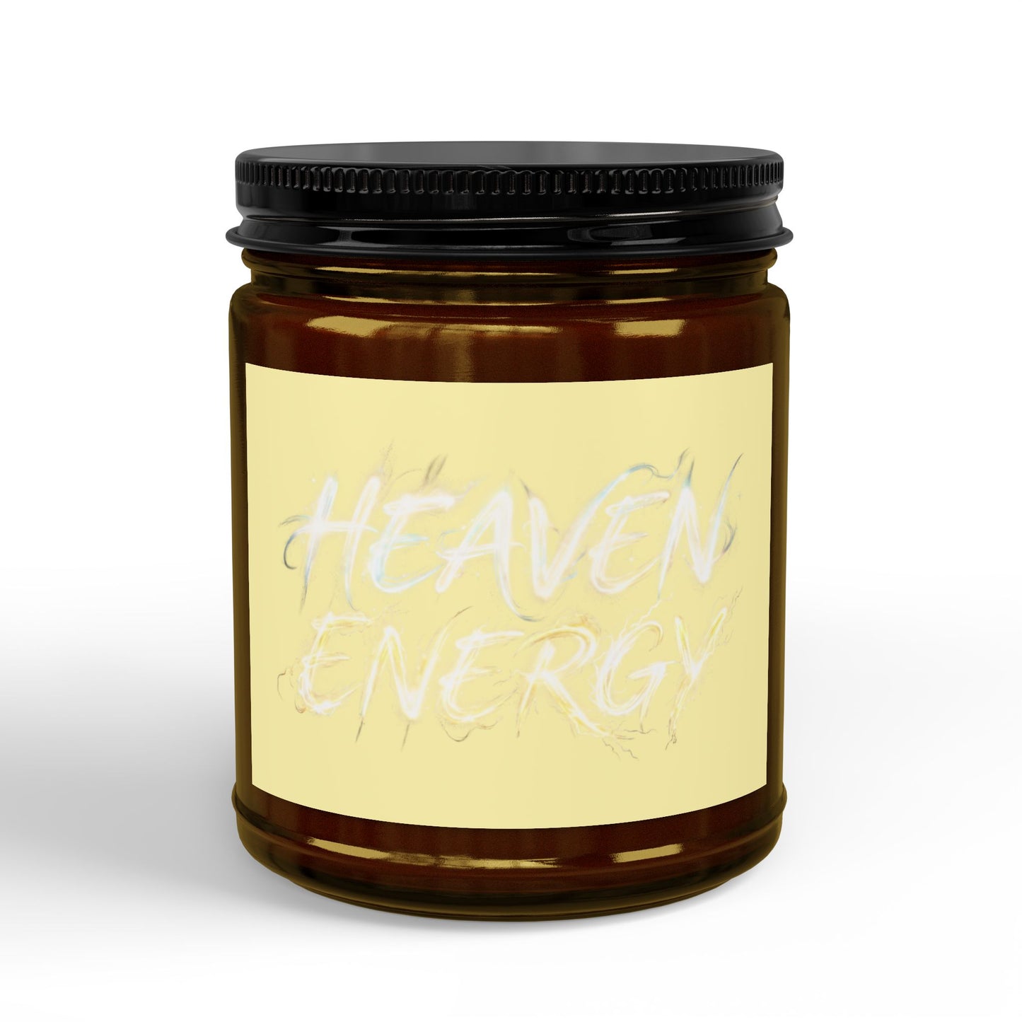 Scented Soy Candle — "Heaven Energy" Amber Jar (4oz & 9oz)