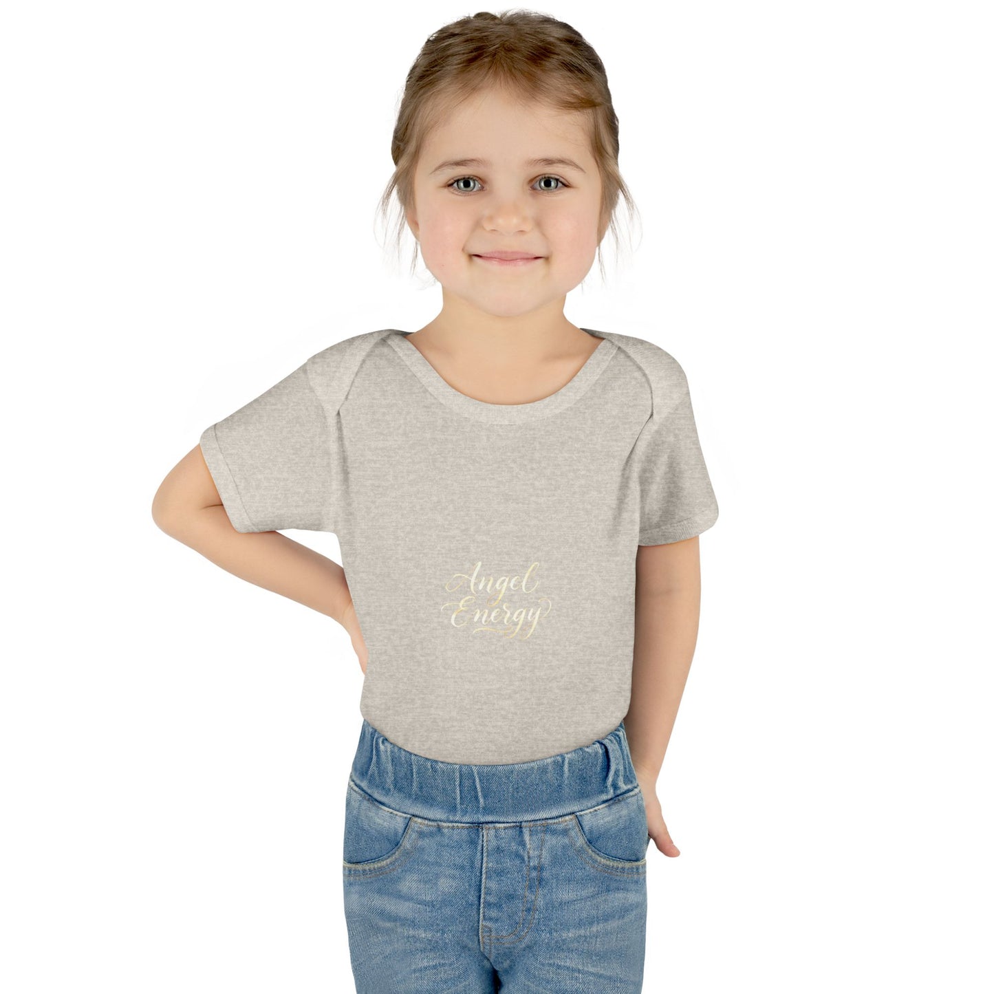 Infant Bodysuit - 'Angel Energy' Cute Baby Onesie (Newborn to 24M)