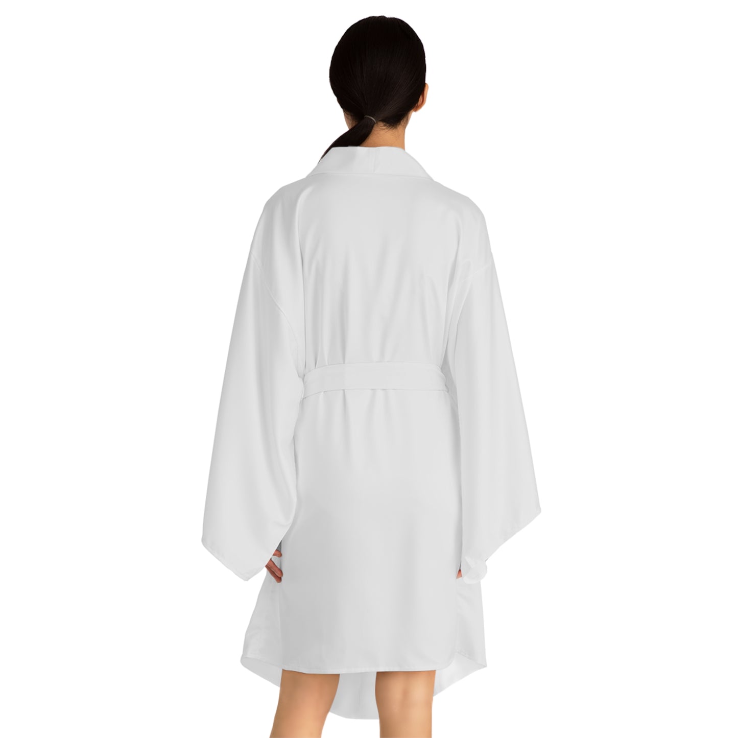 Kimono Robe — "Happy and Dazzling" Lightweight Long-Sleeve Lounge Wrap