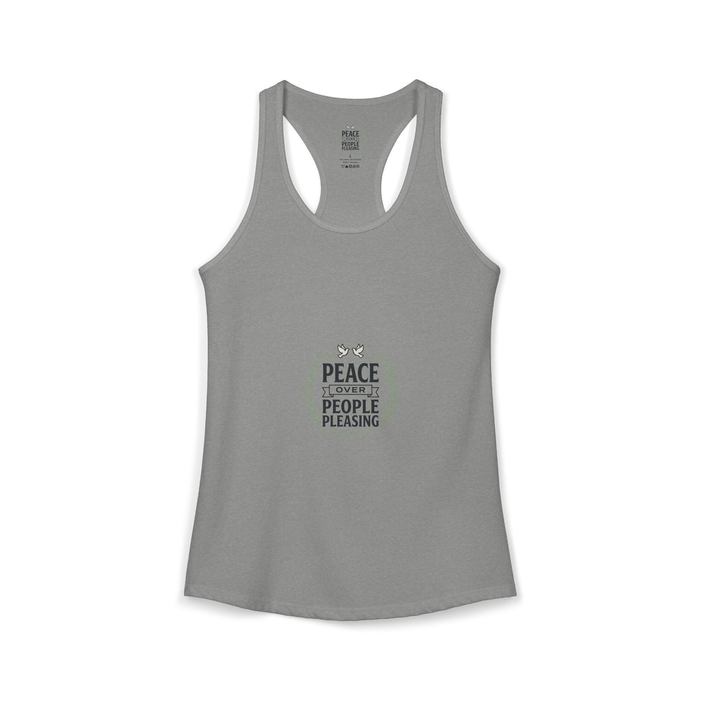Peace Over People Pleasing Ideal Racerback Tank
