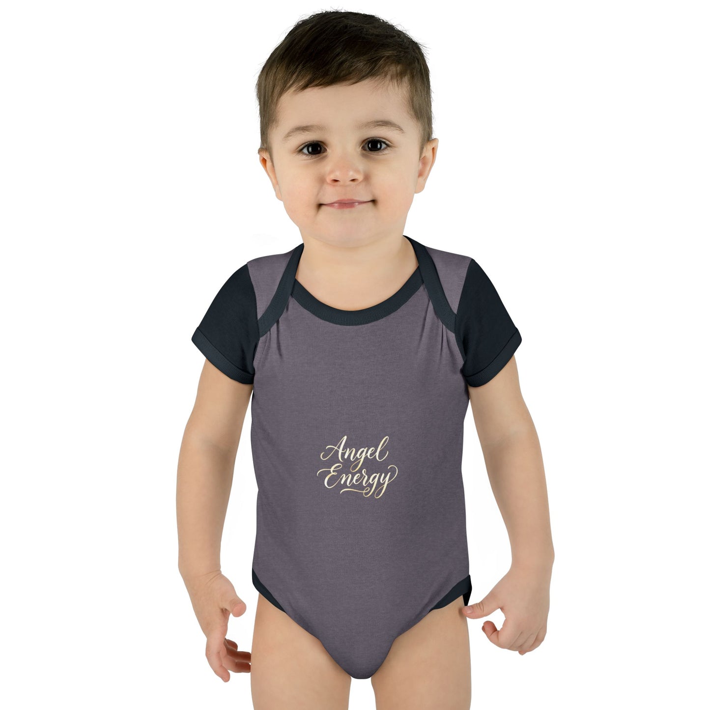 Infant Bodysuit - 'Angel Energy' Cute Baby Onesie (Newborn to 24M)