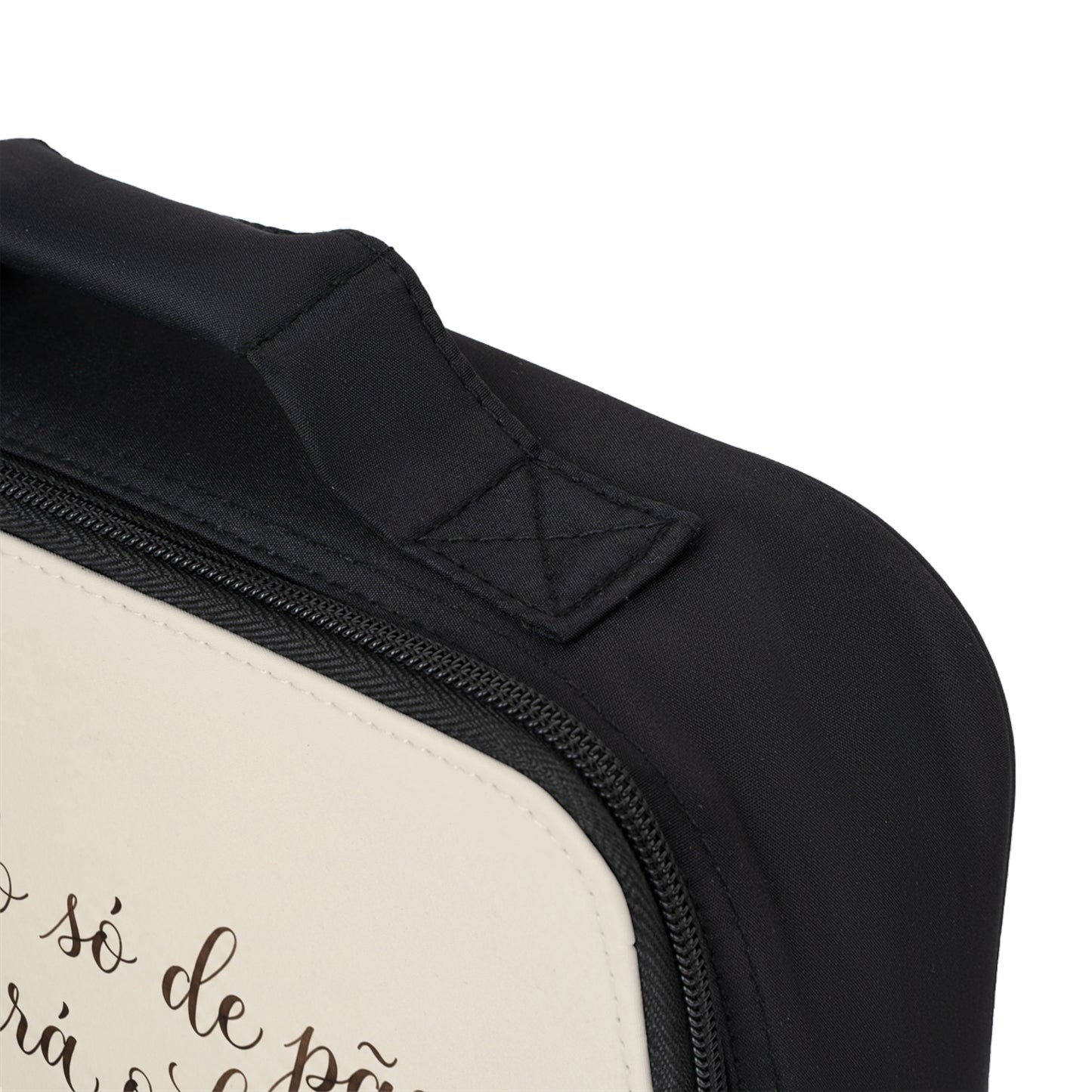 Lunch Bag — "Não só de pão viverá o homem" Inspirational Scripture Lunch Bag
