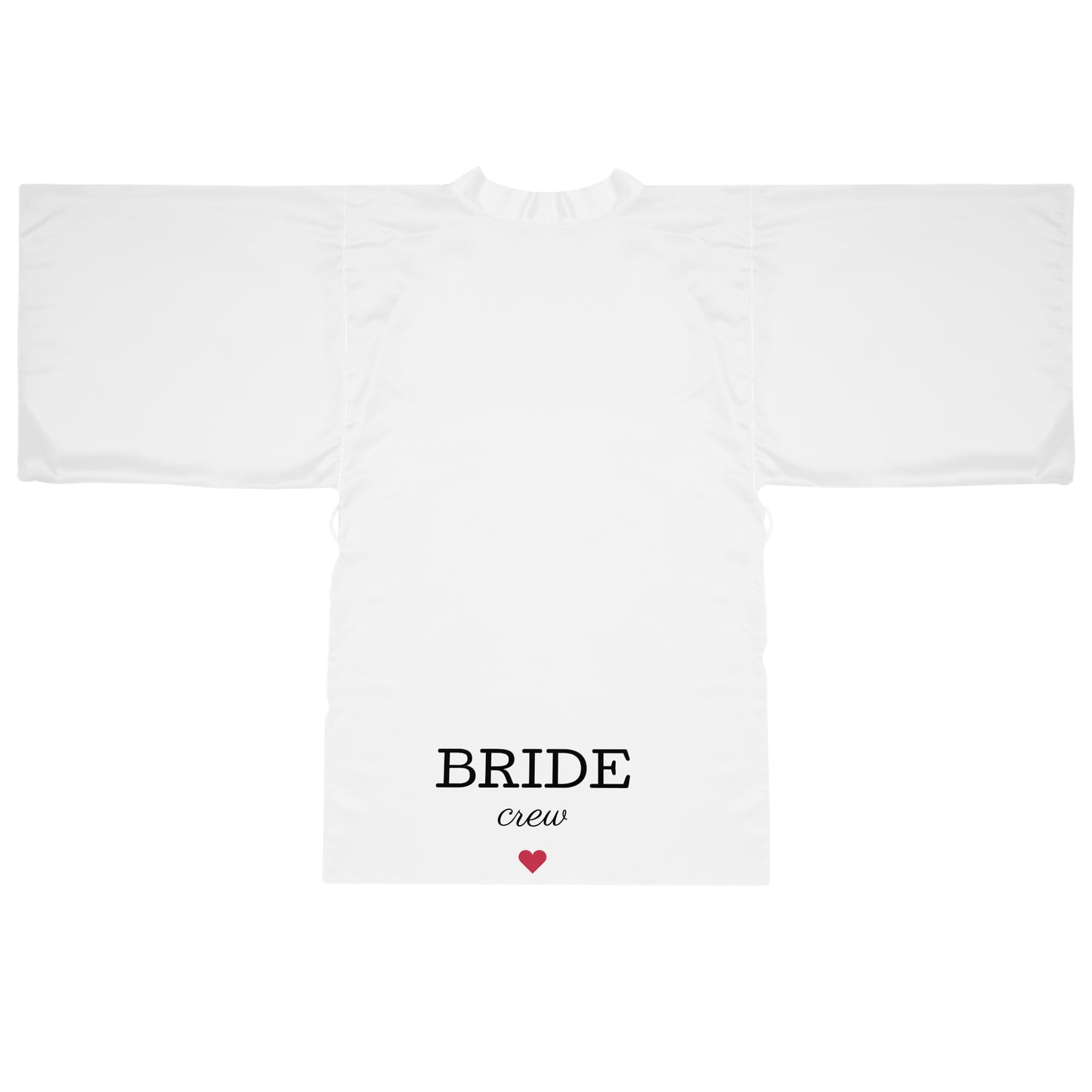 Bride Crew Kimono Robe — Bridesmaid Getting Ready Robe with Heart