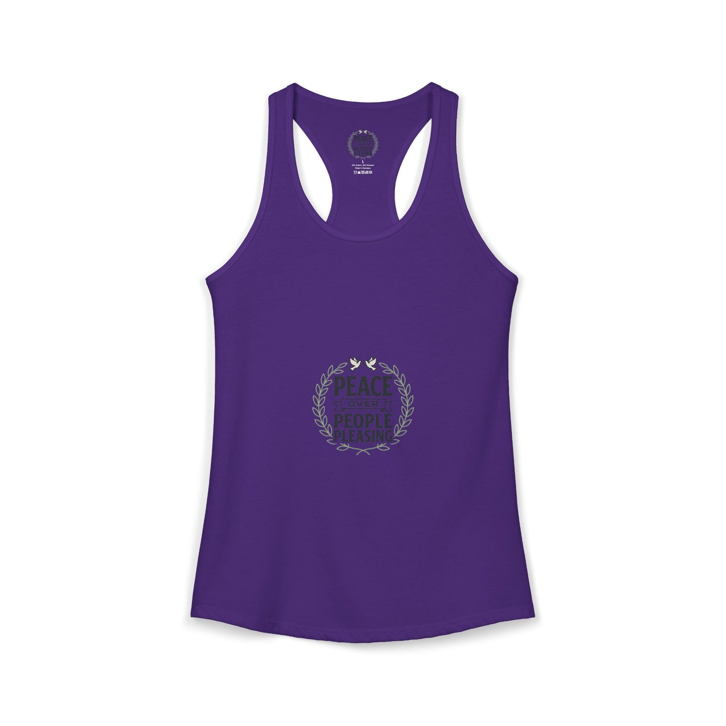 Peace Over People Pleasing Ideal Racerback Tank