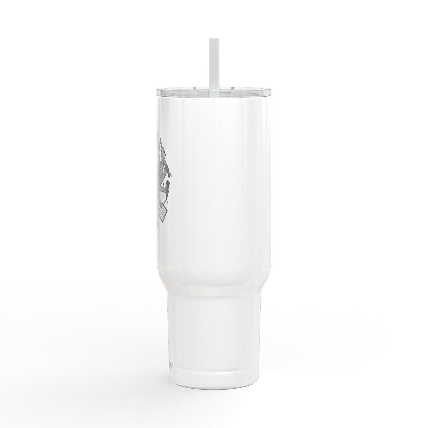 40oz Engraved Insulated Tumbler - Multi-Tasking Woman Design - Copo Térmico de 40oz Gravado – Design "Mulher Multitarefa"