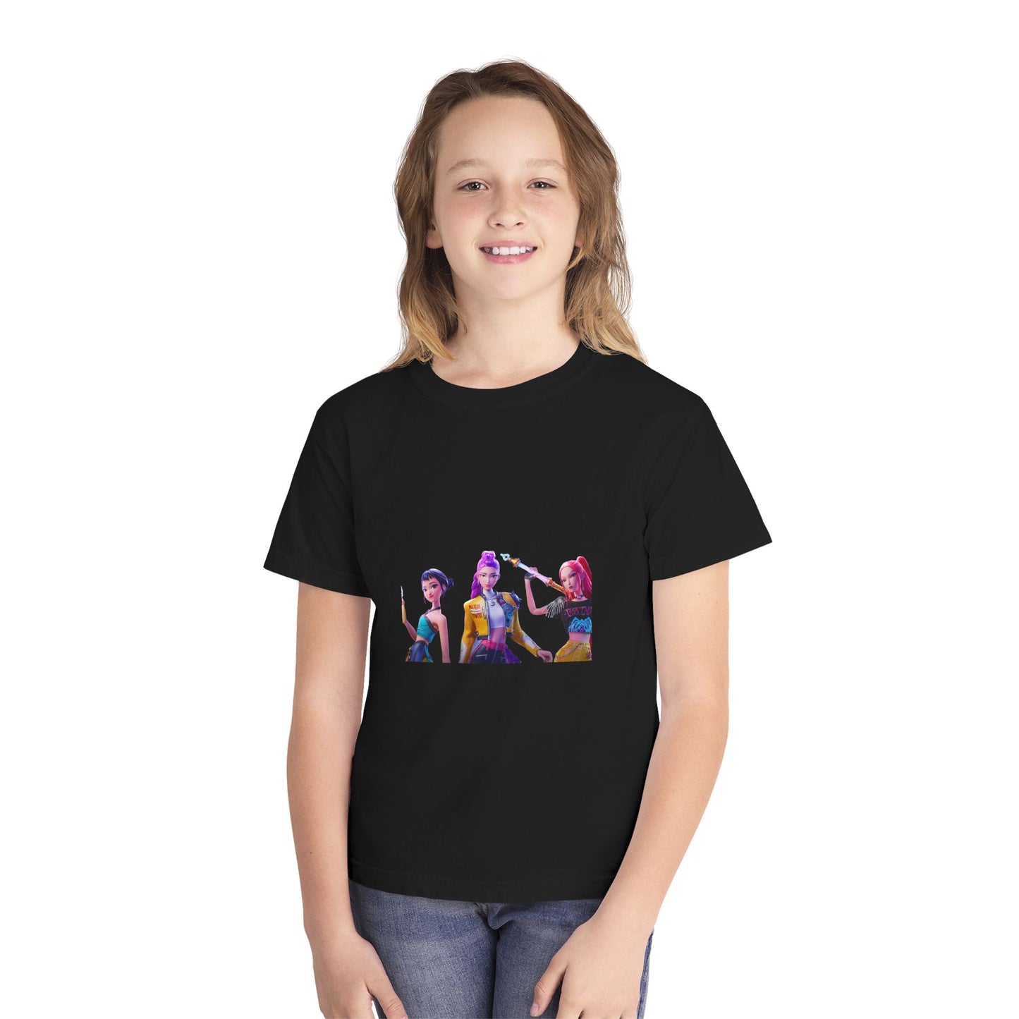 Youth Tee — Colorful Pop Trio Graphic Shirt