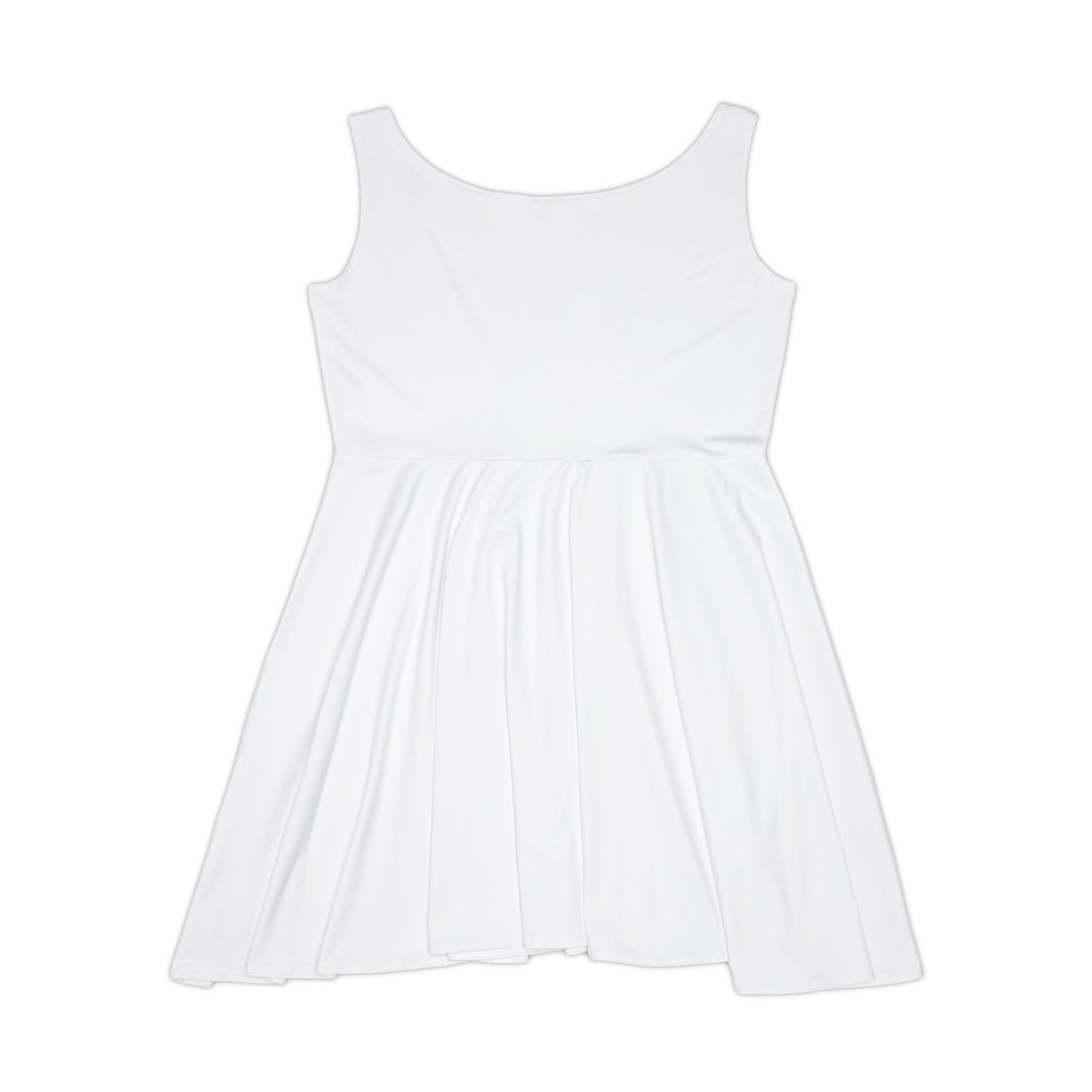Bride Crew Skater Dress – Bachelorette Party White Bridal Dress with Heart