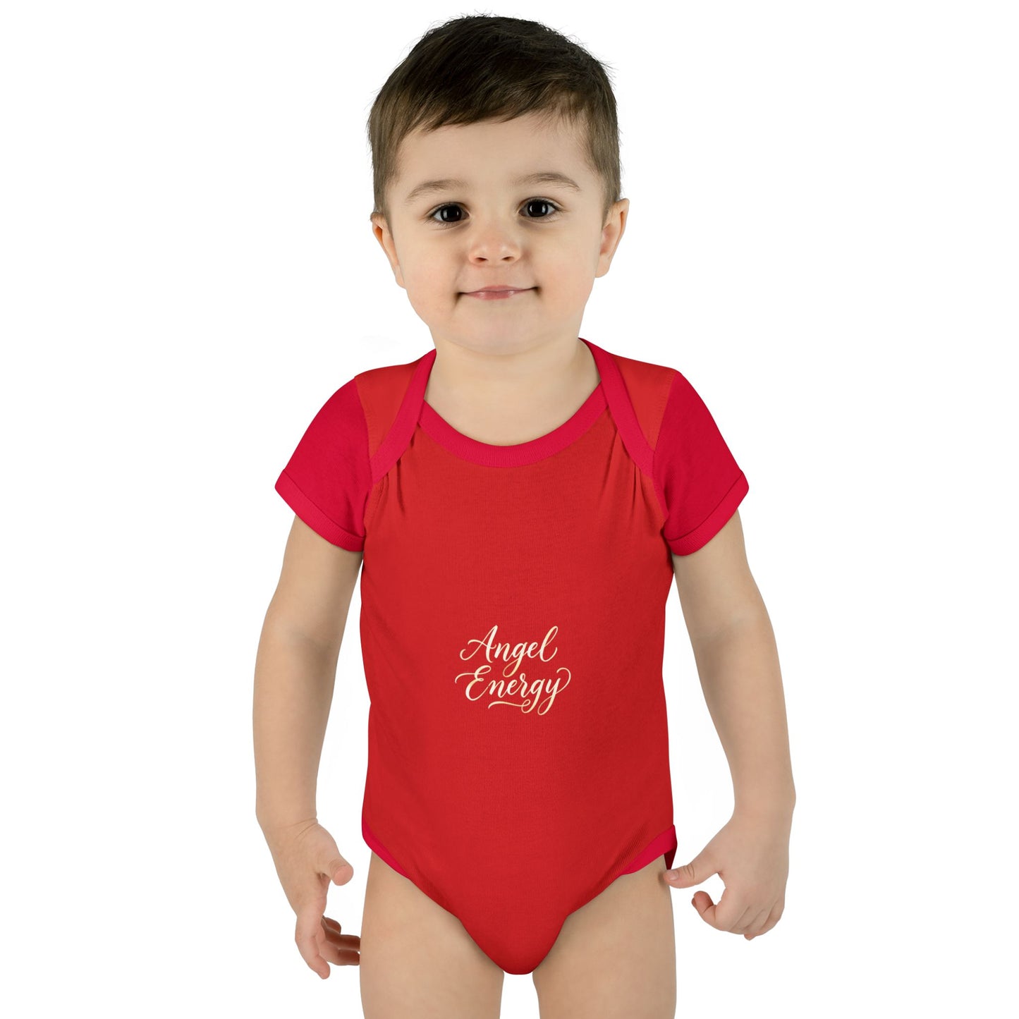 Infant Bodysuit - 'Angel Energy' Cute Baby Onesie (Newborn to 24M)