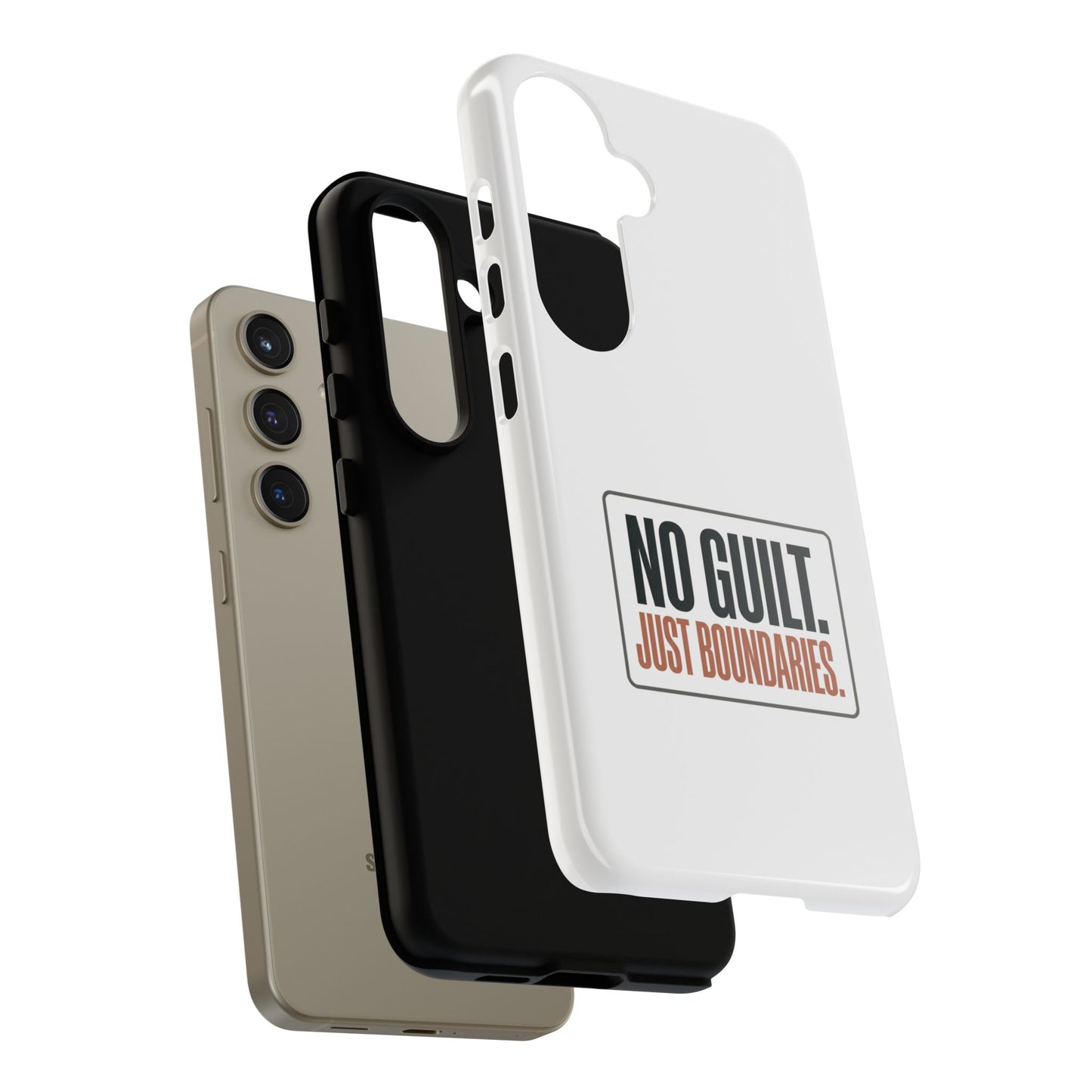 Phone Case — “No Guilt. Just Boundaries.” Motivational Protective Case
