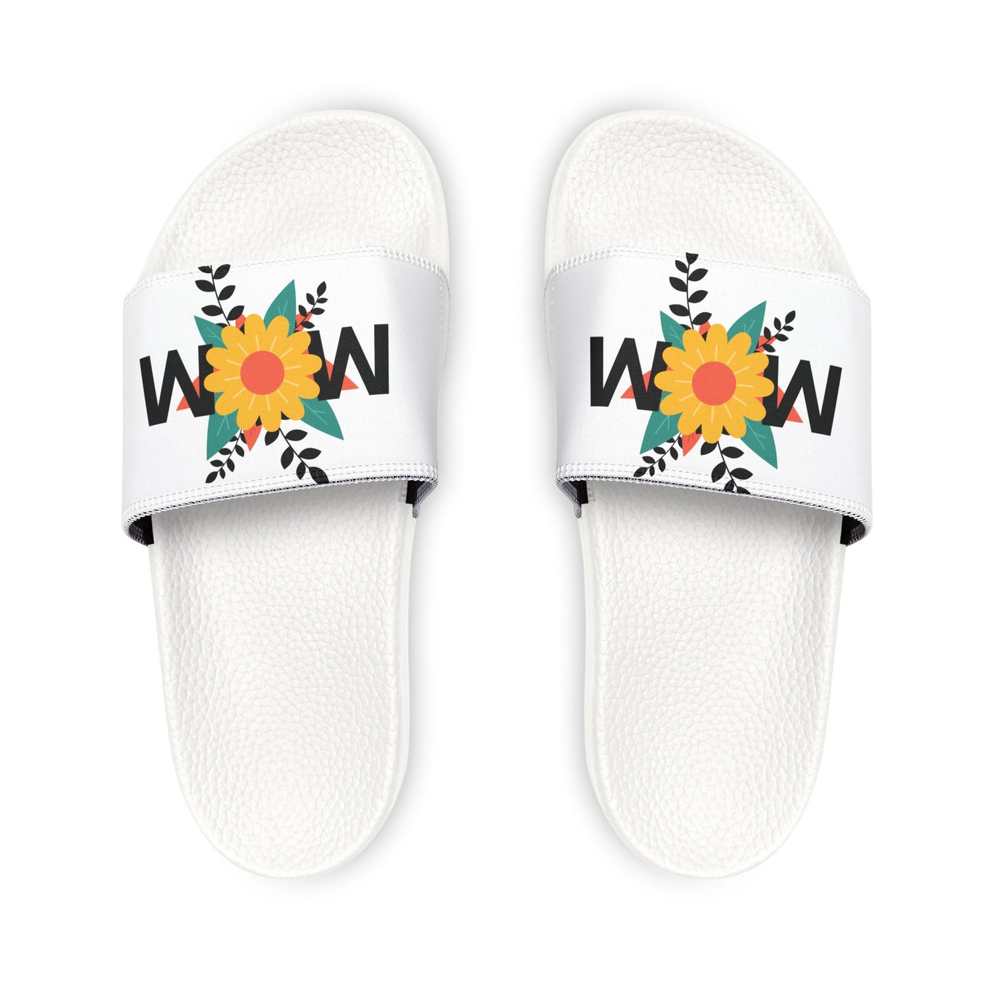 MOM Sunflower Removable-Strap Slide Sandals — Casual Beach & Mother's Day Gift