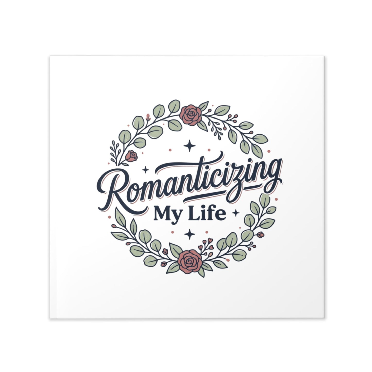 Hardcover Photo Book — "Romanticizing My Life" Floral Keepsake