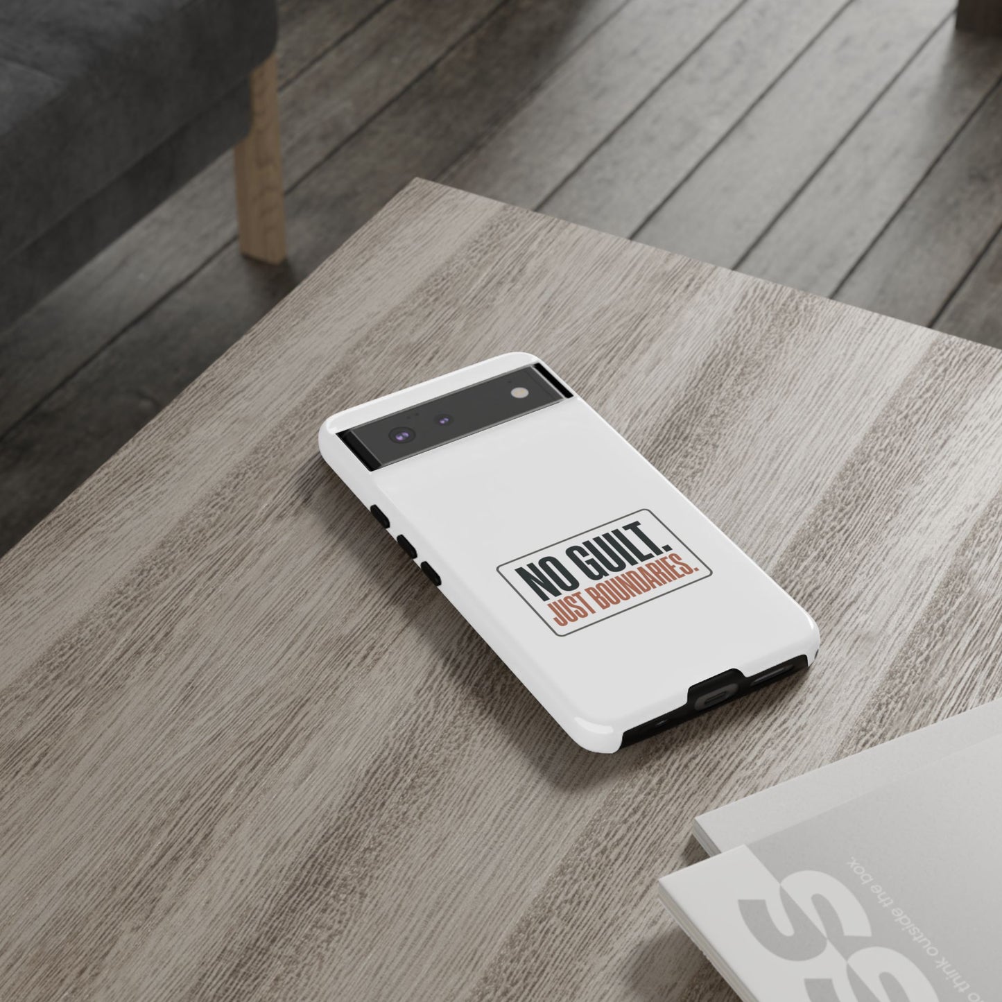 Phone Case — “No Guilt. Just Boundaries.” Motivational Protective Case