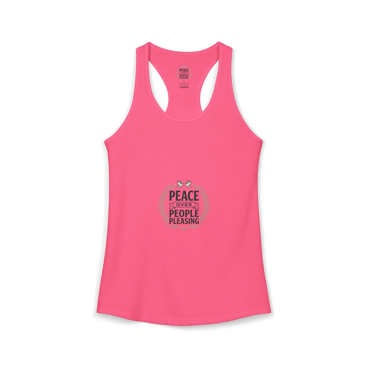 Peace Over People Pleasing Ideal Racerback Tank