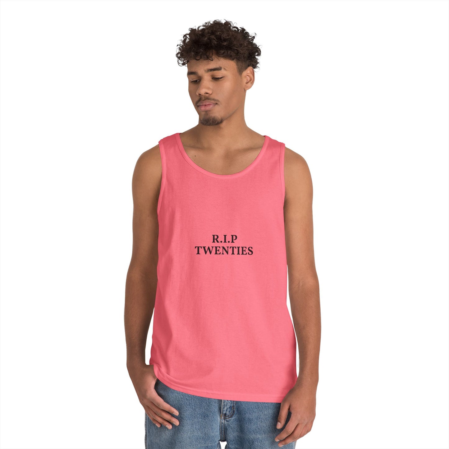 R.I.P. Twenties Tank Top — Funny Millennial Nostalgia Graphic Tank