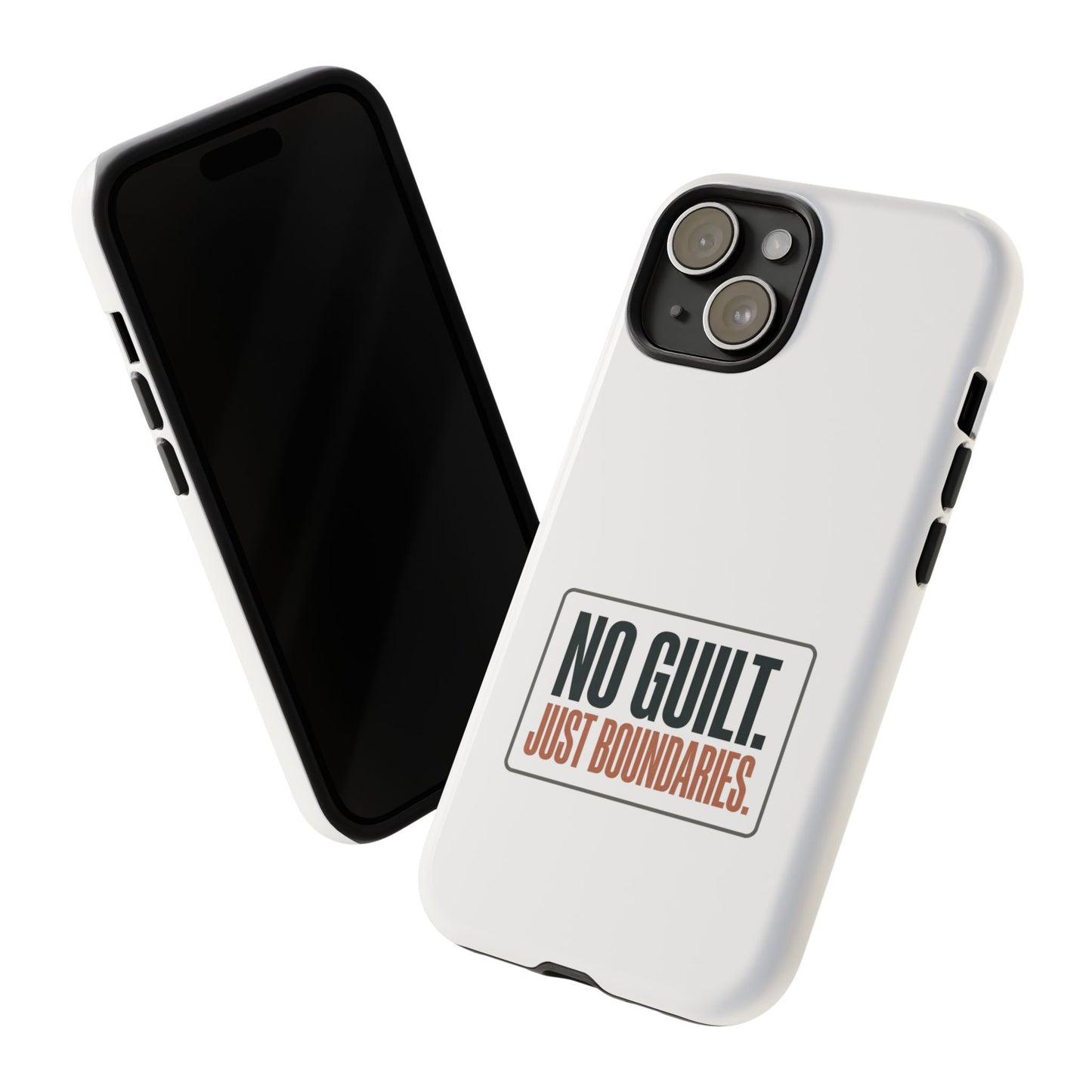 Phone Case — “No Guilt. Just Boundaries.” Motivational Protective Case