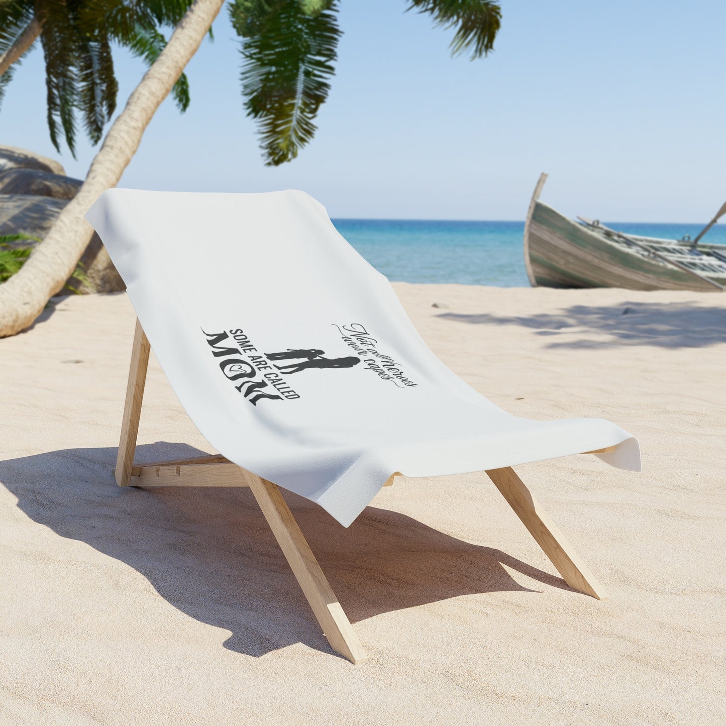 Mom Hero Beach Towel — Toalha de Praia Mãe Heroína