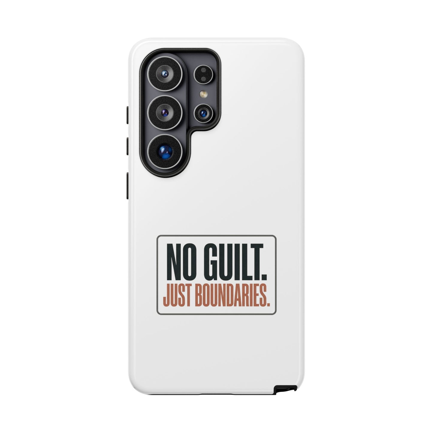 Phone Case — “No Guilt. Just Boundaries.” Motivational Protective Case