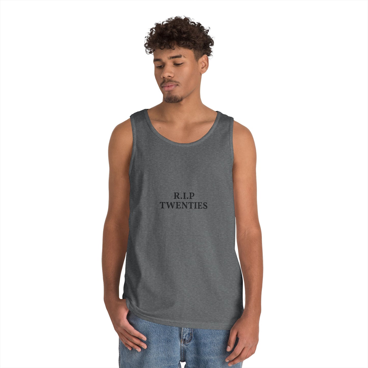 R.I.P. Twenties Tank Top — Funny Millennial Nostalgia Graphic Tank