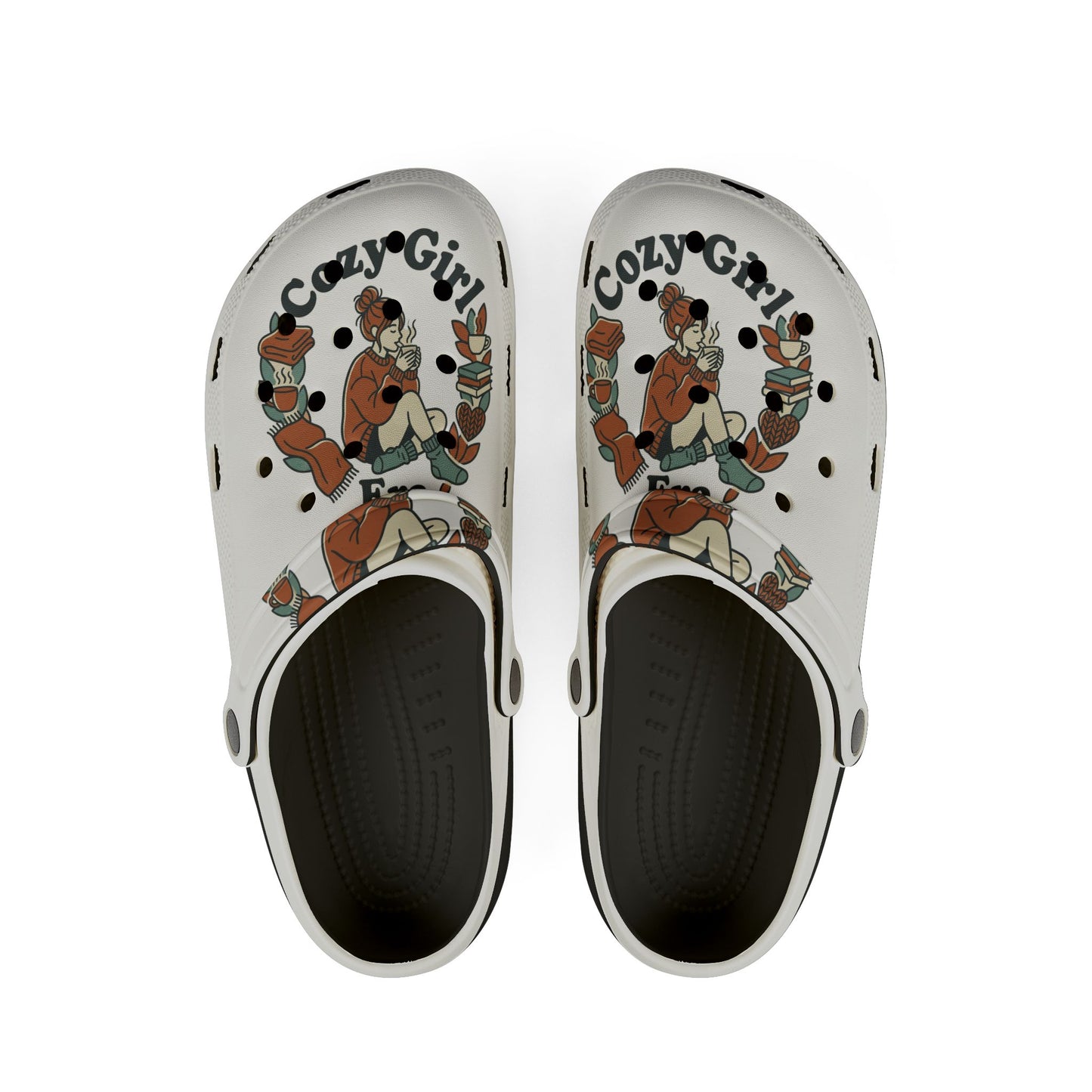 Cozy Girl EVA Foam Clogs — Lightweight Printed Garden & Lounge Shoes