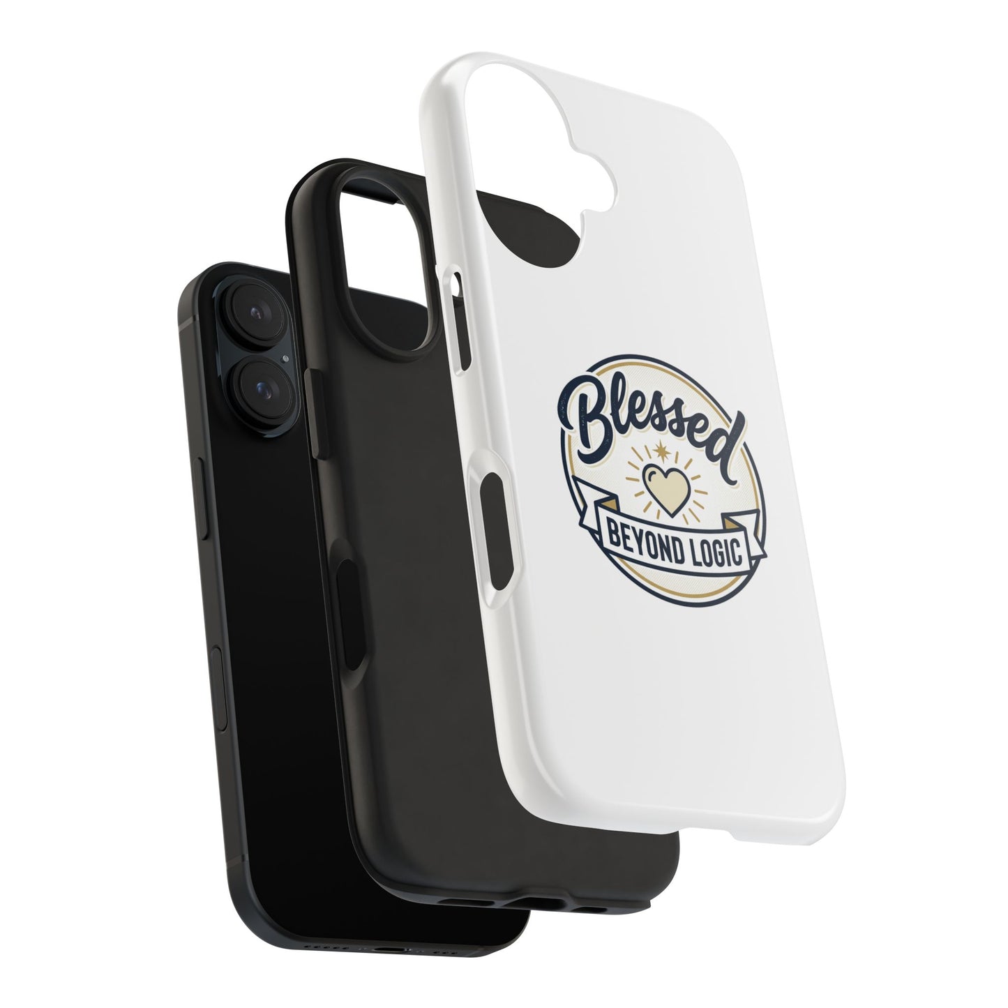 Blessed Beyond Logic Tough Phone Case — Inspirational Christian Phone Cover
