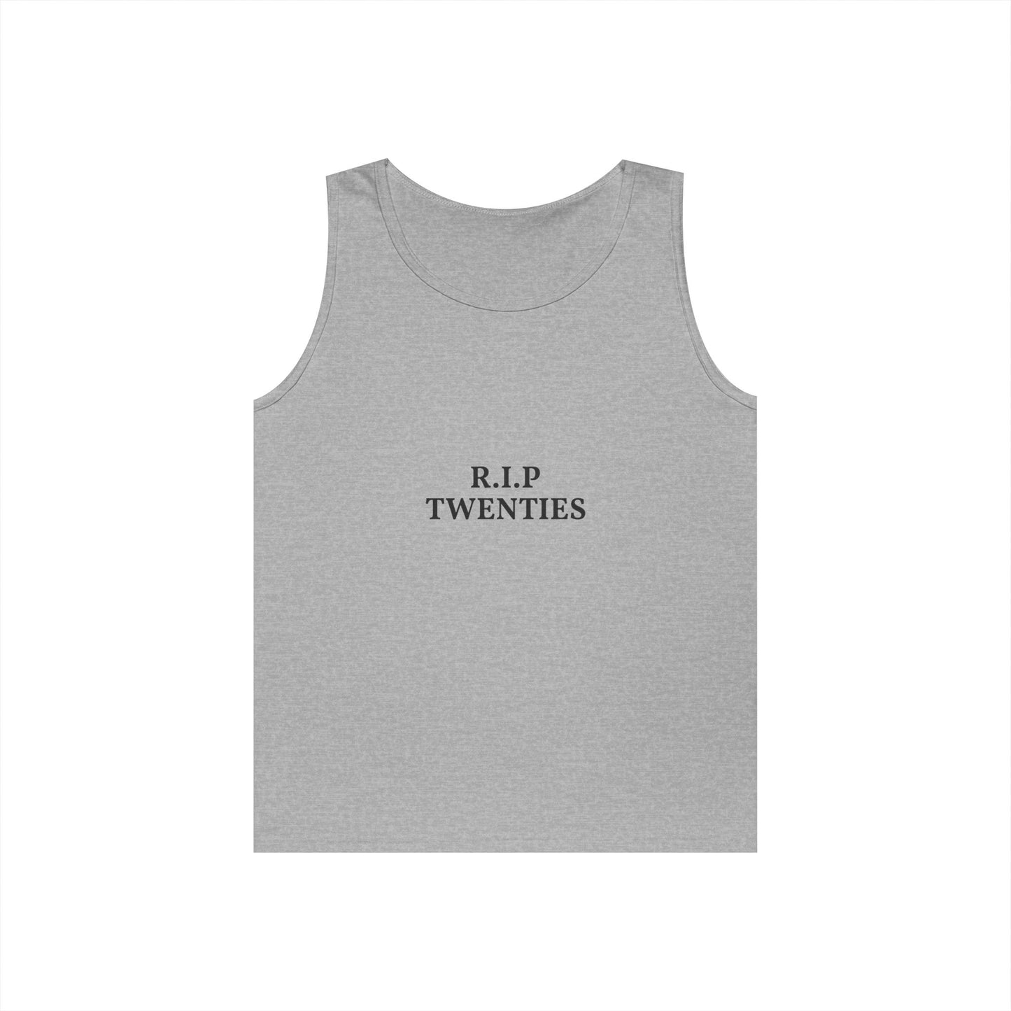 R.I.P. Twenties Tank Top — Funny Millennial Nostalgia Graphic Tank