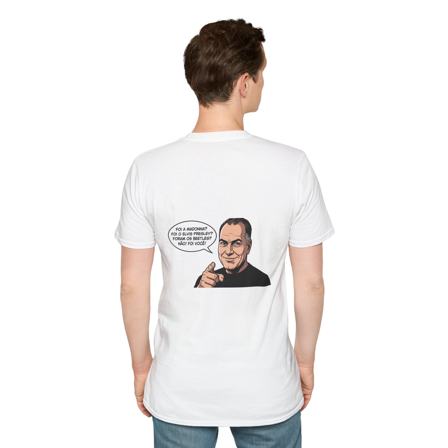 T-Shirt — "Quem Escolheu as Suas Decisões?" Portuguese Funny Portrait Tee
