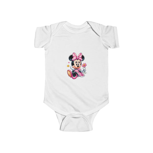 Minnie Mouse Baby Bodysuit – Pink Bow Infant Onesie