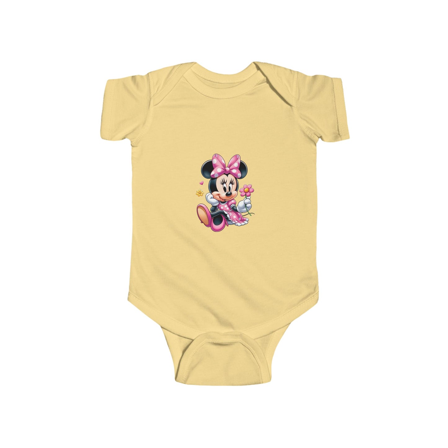 Minnie Mouse Baby Bodysuit – Pink Bow Infant Onesie