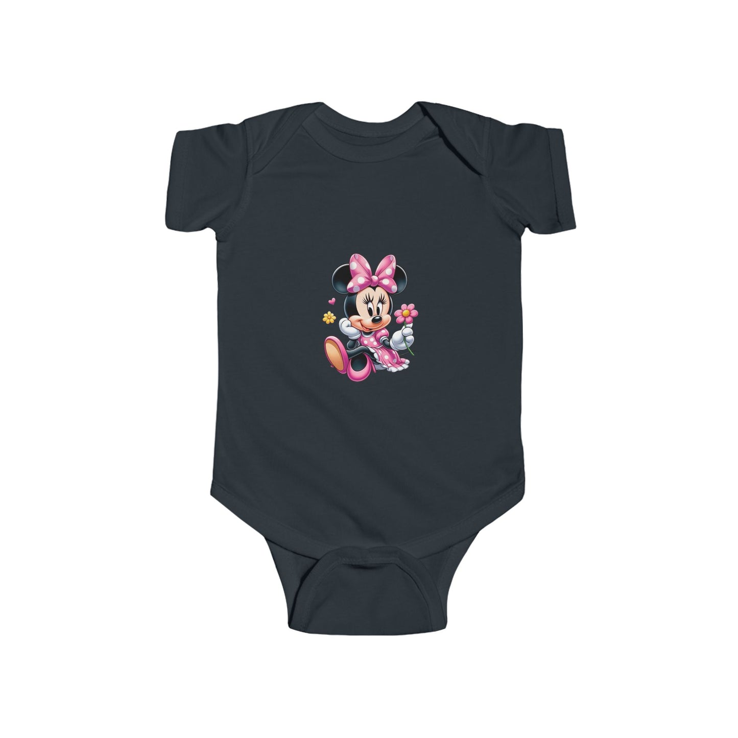Minnie Mouse Baby Bodysuit – Pink Bow Infant Onesie
