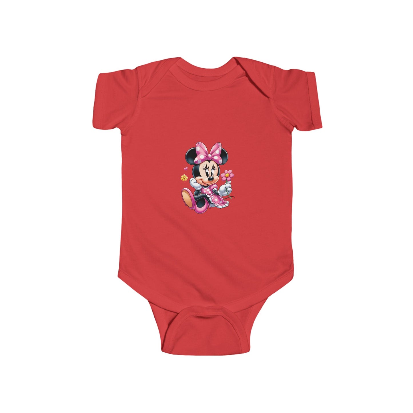 Minnie Mouse Baby Bodysuit – Pink Bow Infant Onesie