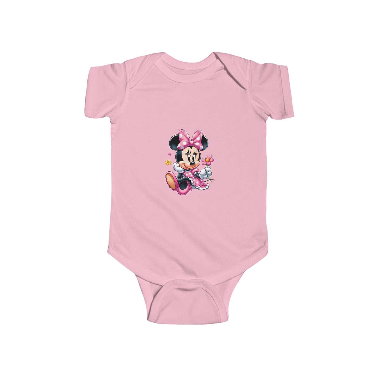Minnie Mouse Baby Bodysuit – Pink Bow Infant Onesie