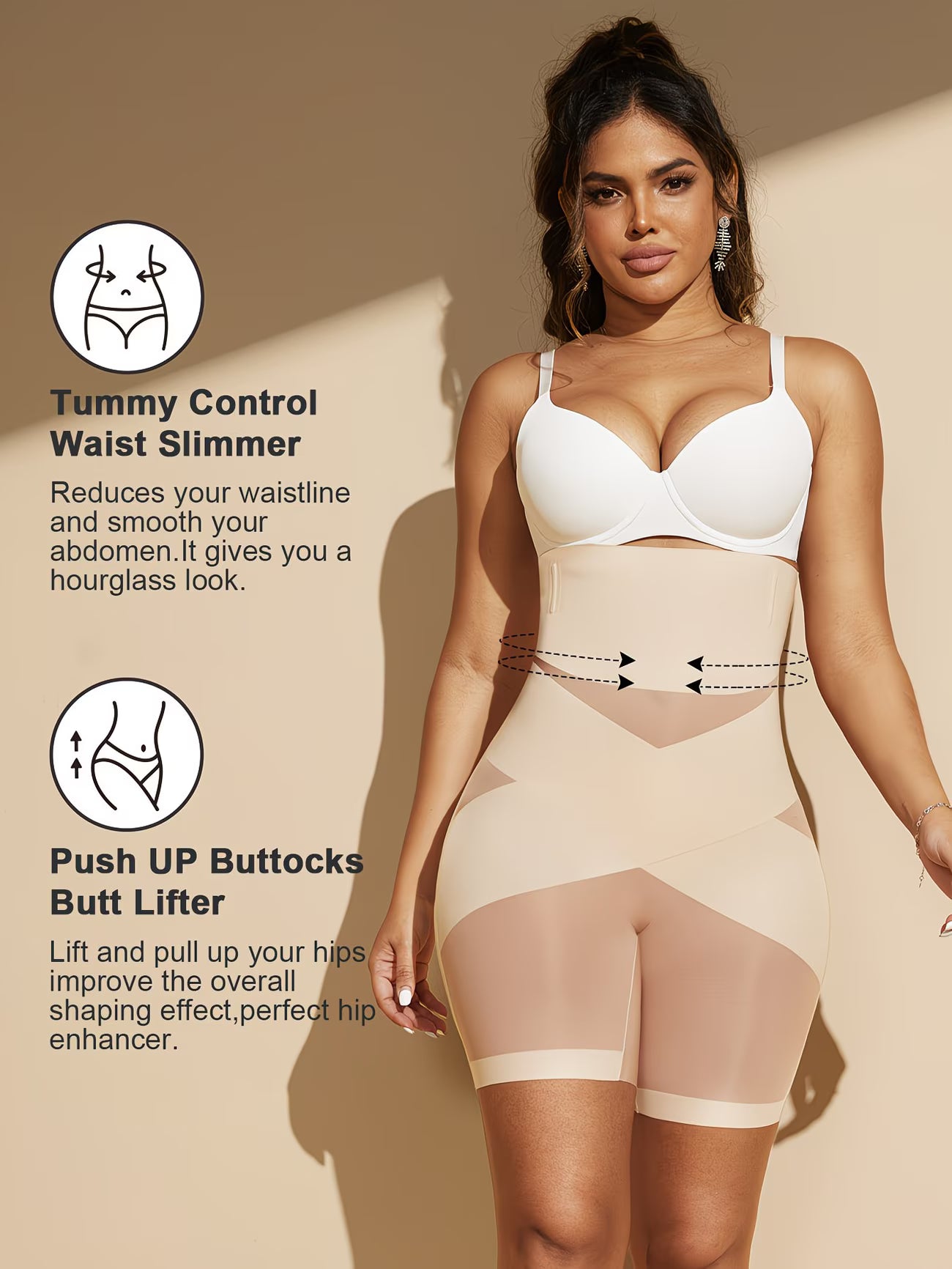 IronCurve™ Steel-Boned Shapewear Bodysuit | Double-Layer Waist Control Cross-Strap Contouring Corset