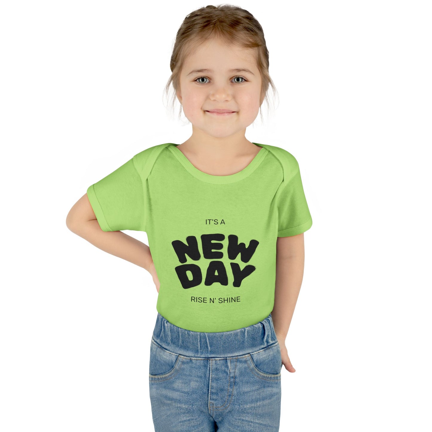 Infant Bodysuit "It's a New Day — Rise N' Shine" Baby Onesie