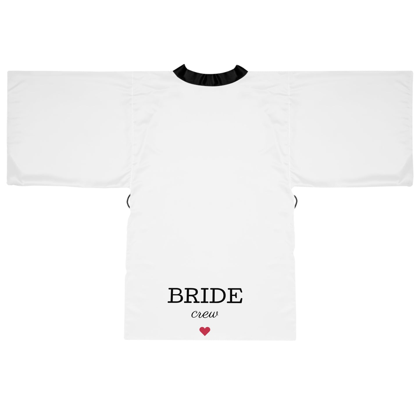 Bride Crew Kimono Robe — Bridesmaid Getting Ready Robe with Heart