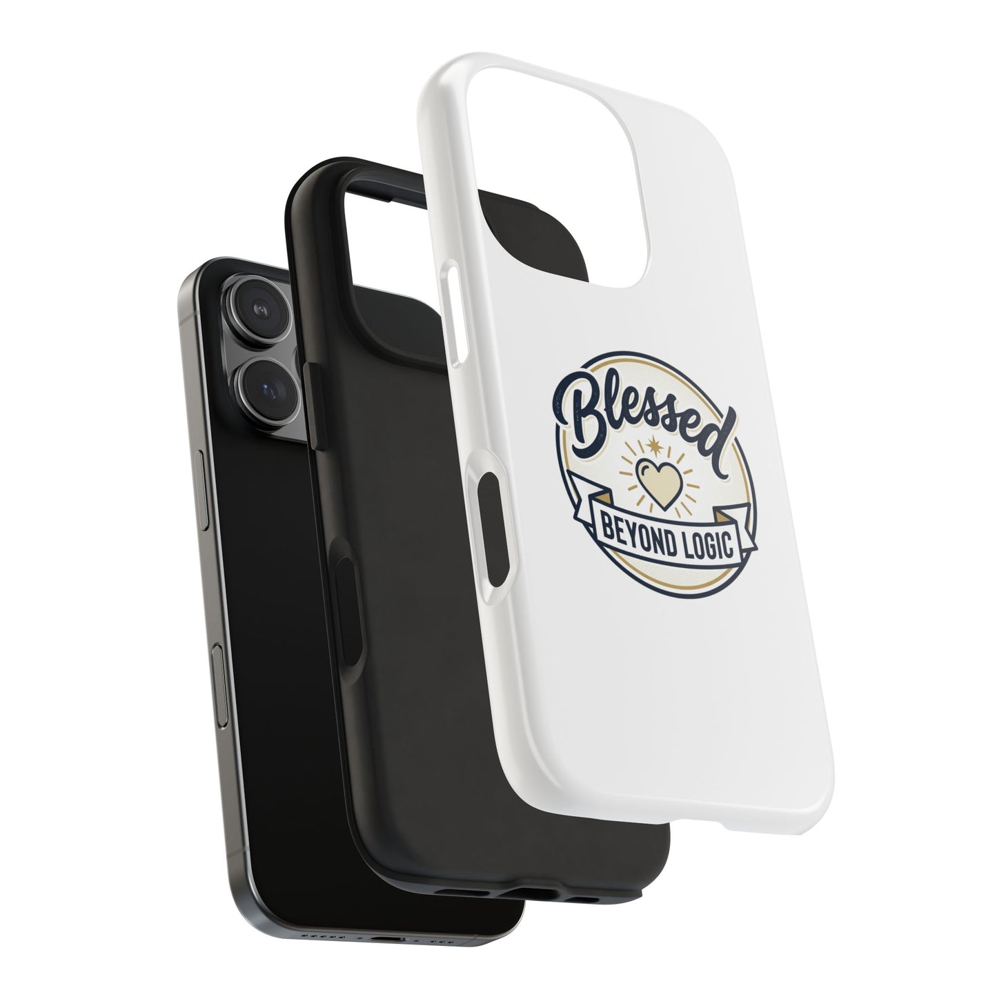 Blessed Beyond Logic Tough Phone Case — Inspirational Christian Phone Cover