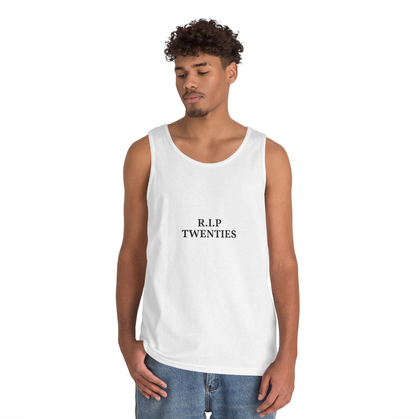 R.I.P. Twenties Tank Top — Funny Millennial Nostalgia Graphic Tank