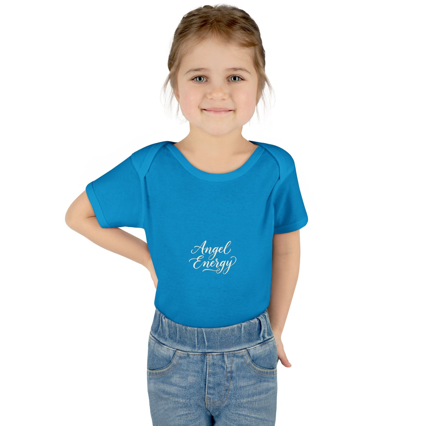 Infant Bodysuit - 'Angel Energy' Cute Baby Onesie (Newborn to 24M)