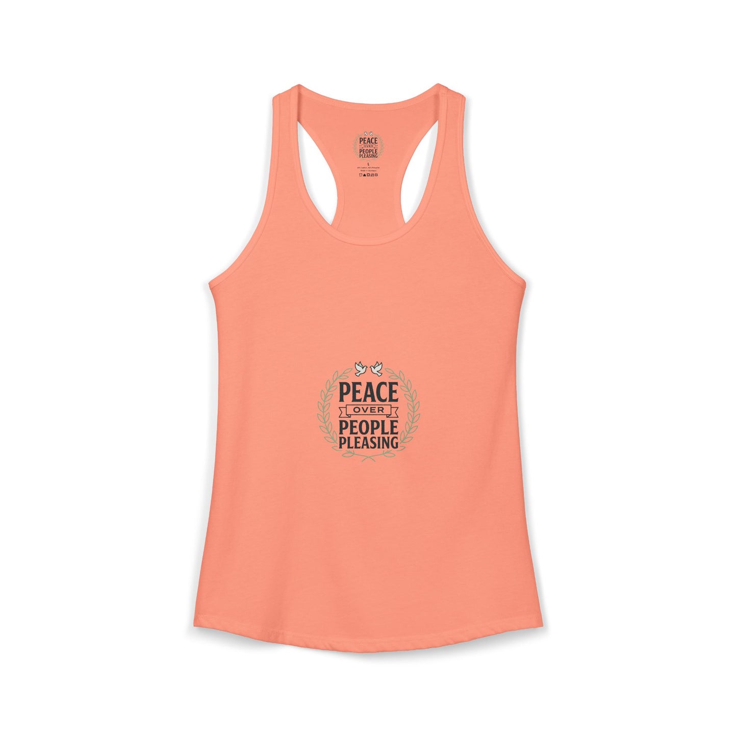 Peace Over People Pleasing Ideal Racerback Tank