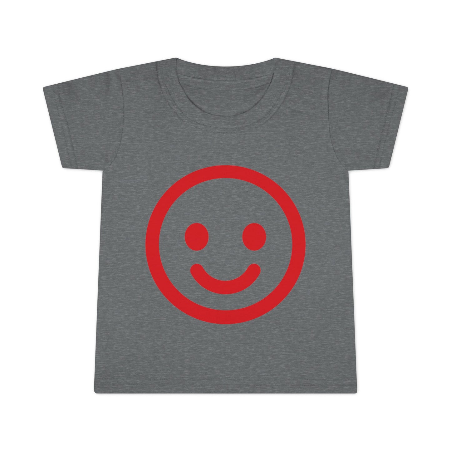 Toddler T-Shirt — Red Smiley Face Cute & Playful Kids Tee