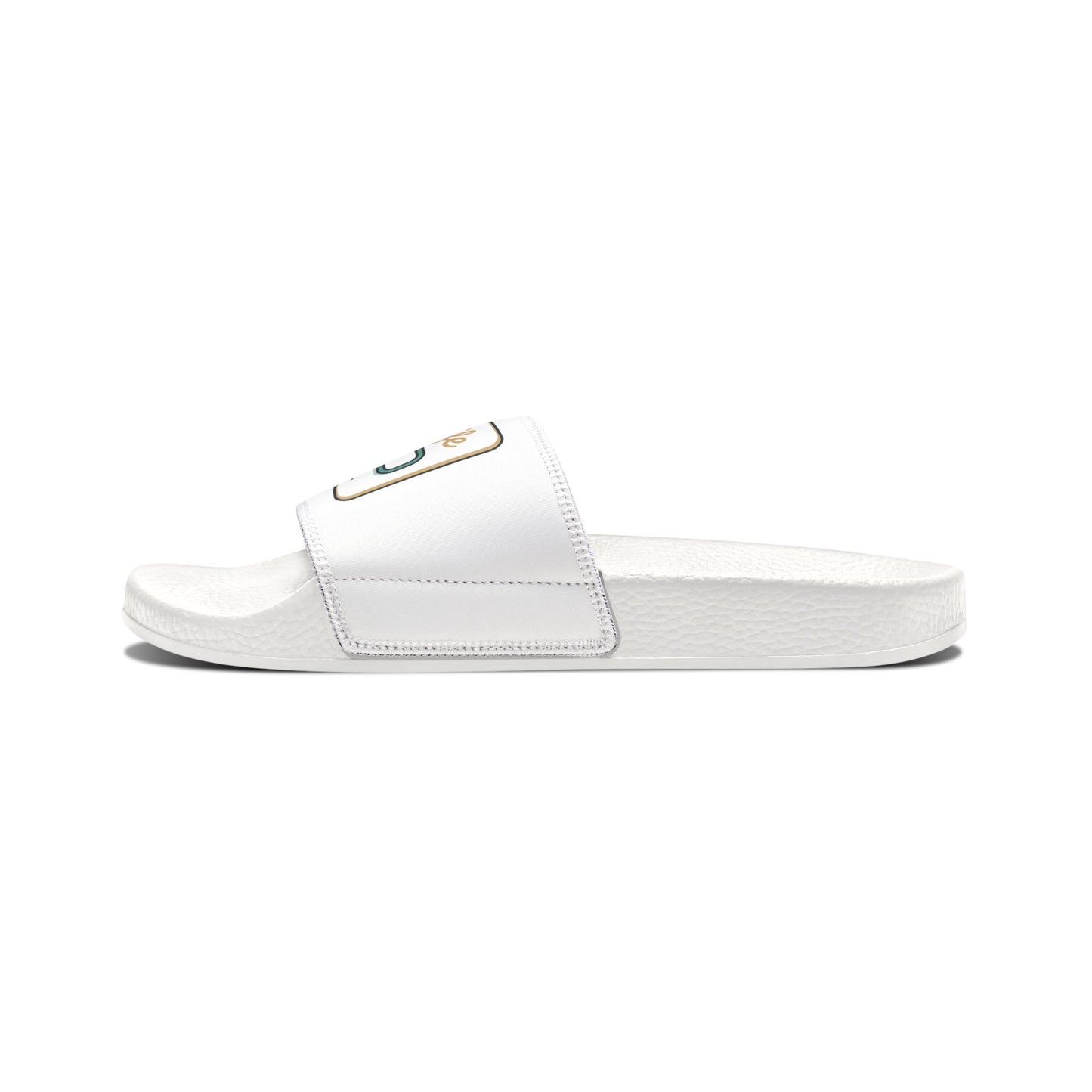 Women's Slide Sandals — Removable Strap Slides with 'Self Help Loading' Patch
