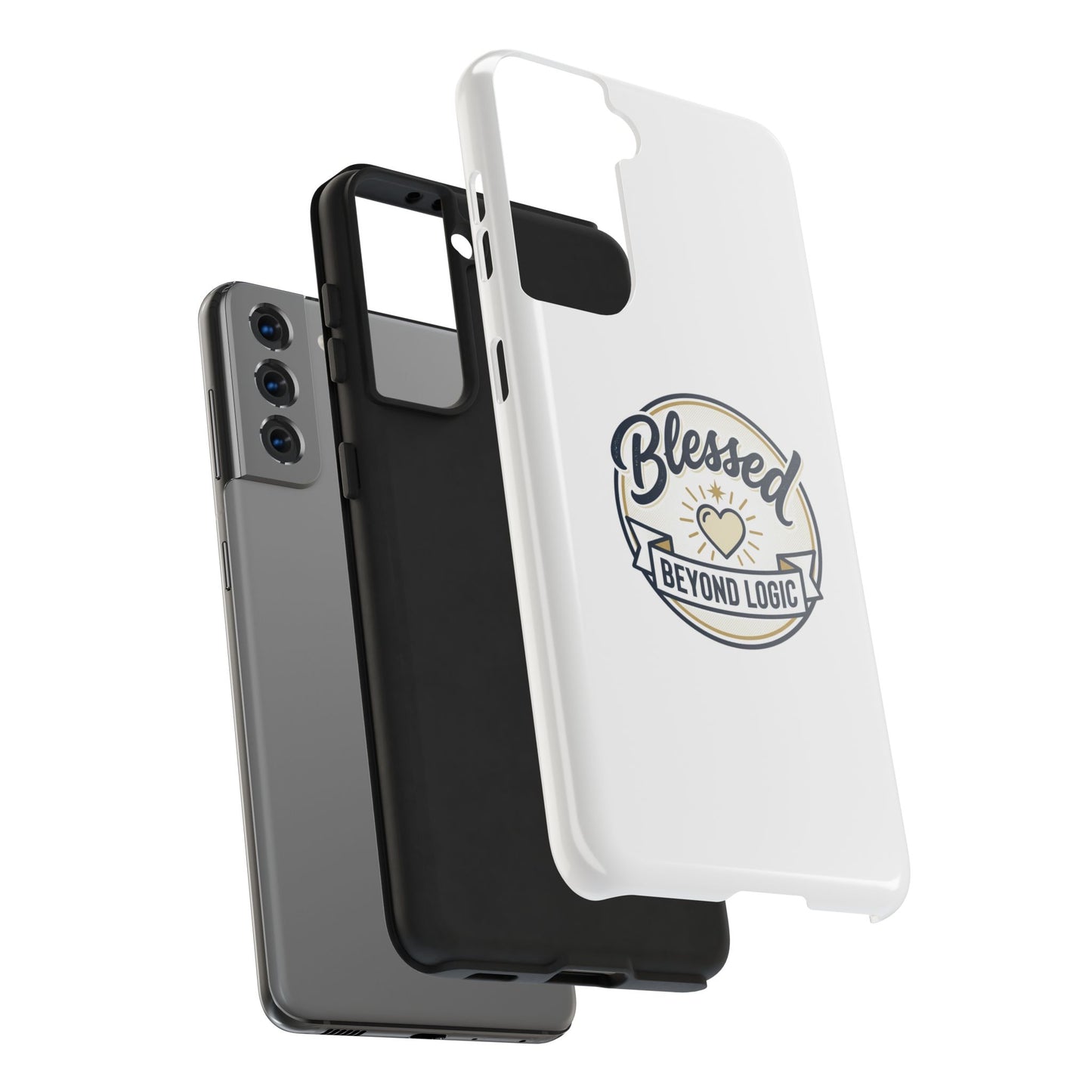 Blessed Beyond Logic Tough Phone Case — Inspirational Christian Phone Cover