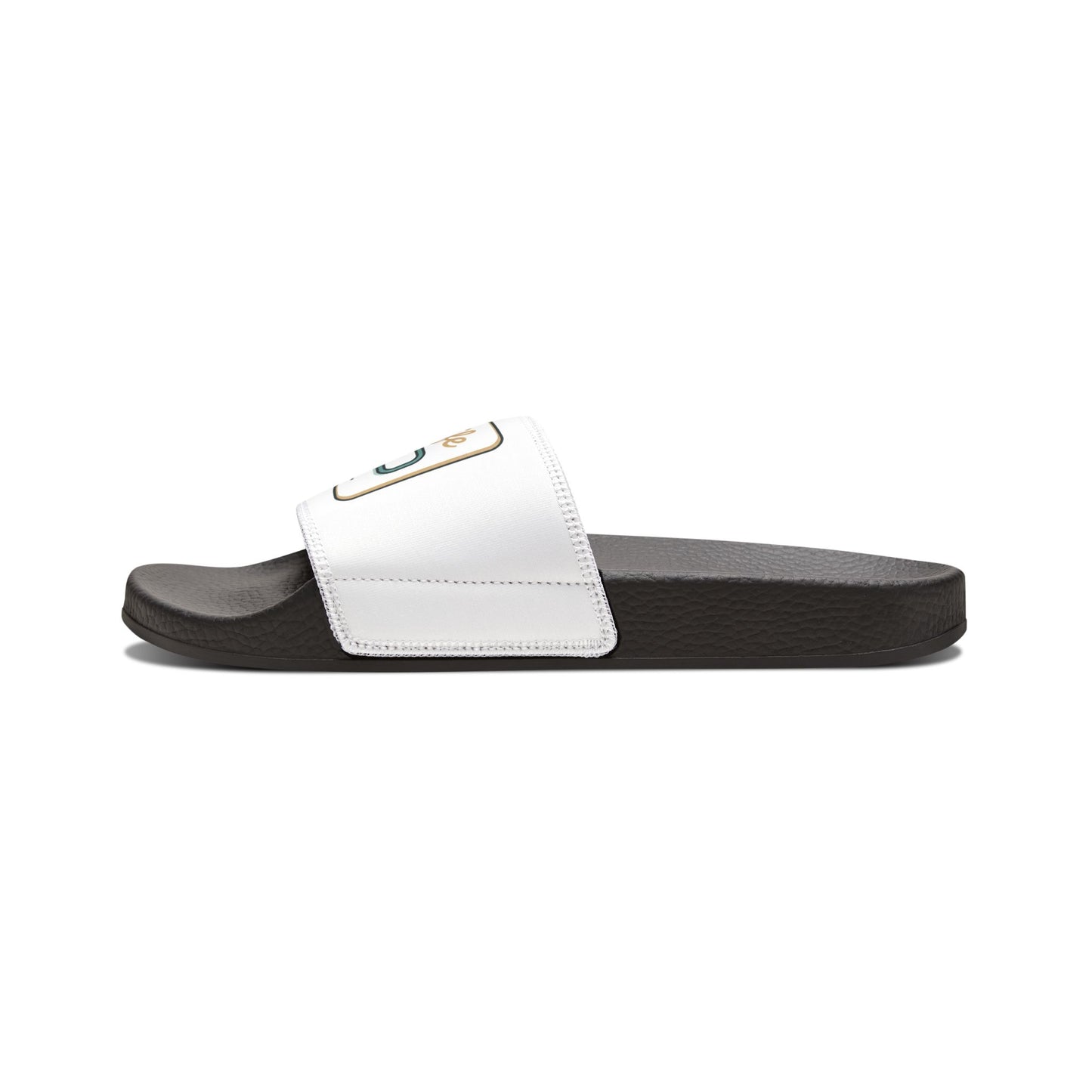 Women's Slide Sandals — Removable Strap Slides with 'Self Help Loading' Patch